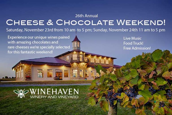 Winehaven Cheese and Chocolate Weekend 2024